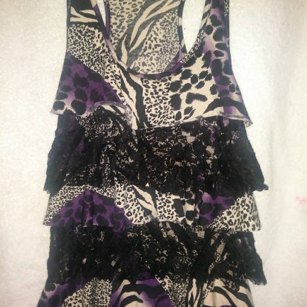 Rainbow top size med
